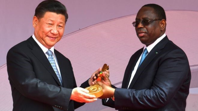 Inauguration de l'Arène Nationale — Macky Sall et Xi Jinping