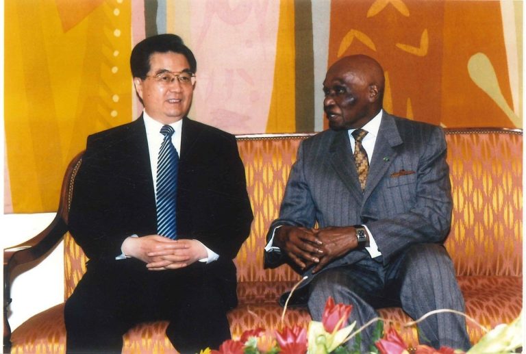 Abdoulaye Wade et Hu Jintao au Sénégal, 2009