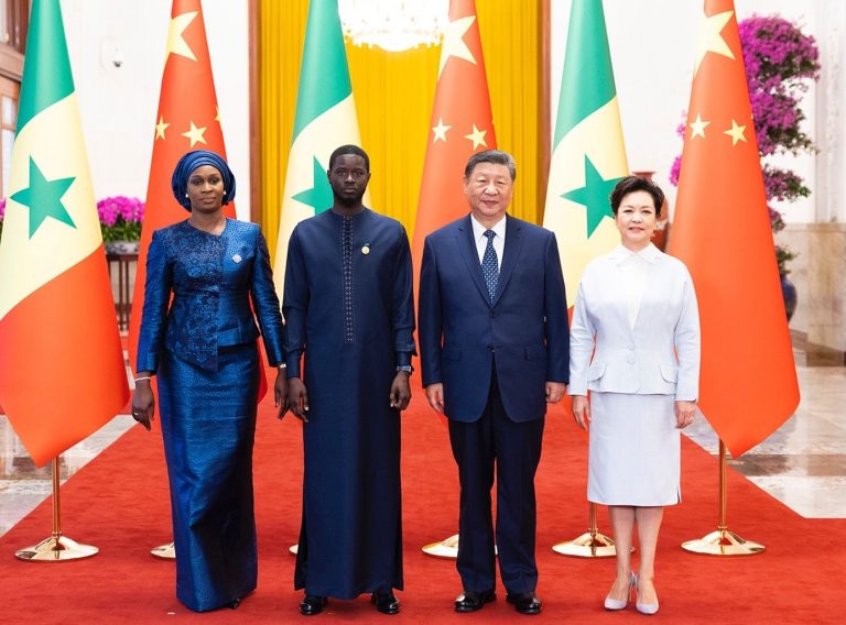 Bassirou Diomaye Faye et son épouse reçus par Xi Jinping, 4 sept. 2024